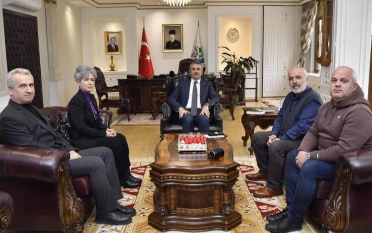 Edirne’de gazetecilerden Vali Sezer’e ziyaret