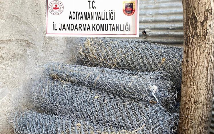 Adıyaman’da tel hırsızları yakalandı