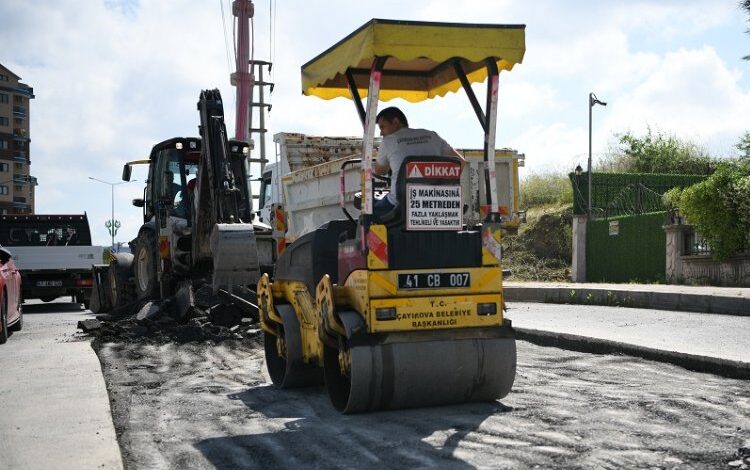 Çayırova’da asfalt yama seferberliği