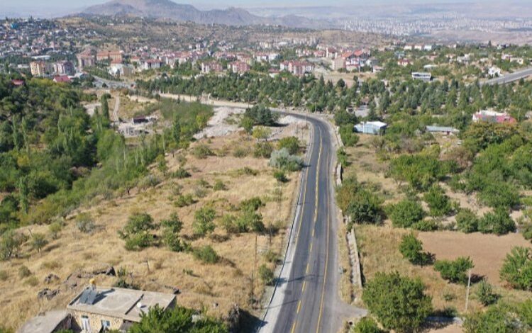 Erciyes yolunda çalışmalar sürüyor