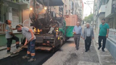 İzmir Karabağlar’da asfalt denetimi
