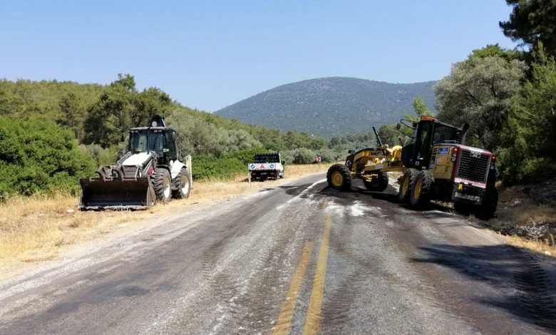 Muğla’da kırsal mahallelerde yollara bakım