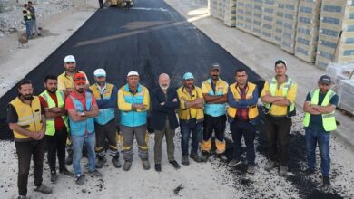 Kayseri Kocasinan’da sezonun ilk asfaltı döküldü