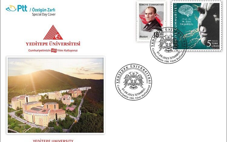 PTT’den 100’ncü yıla özel zarf PTT’den 100’ncü yıla özel zarf
