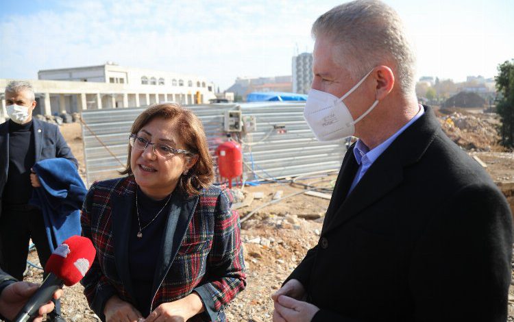 Gaziantep’te Millet Bahçesi çalışmaları incelendi