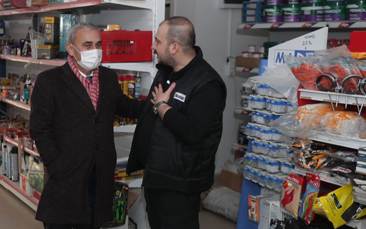 Kütahya’da esnaf ziyareti Kütahya’da esnaf ziyareti