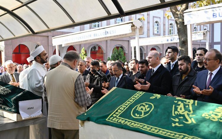 Bakan Soylu 9 cenaze için Bursa’da Bakan Soylu 9 cenaze için Bursa’da