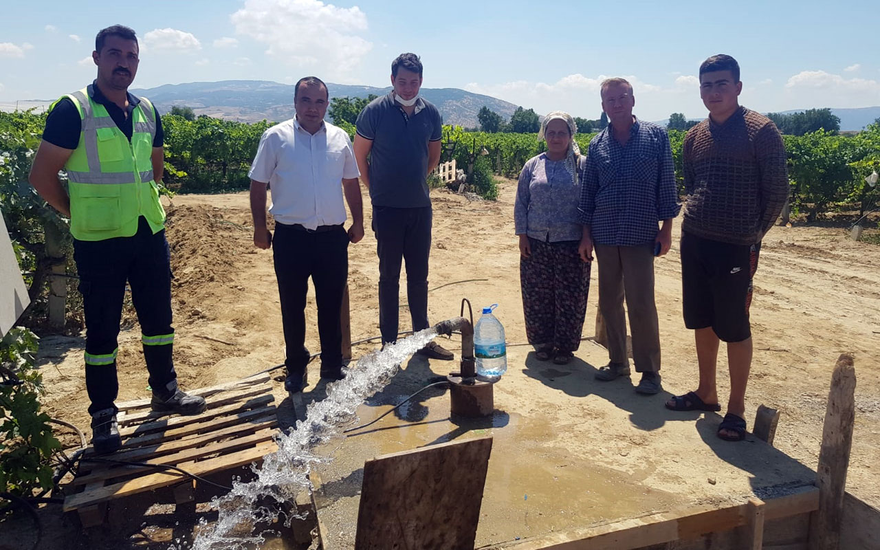 Manisa Sarıgöl’de saniyede 8 litre verimli yeni sondaj