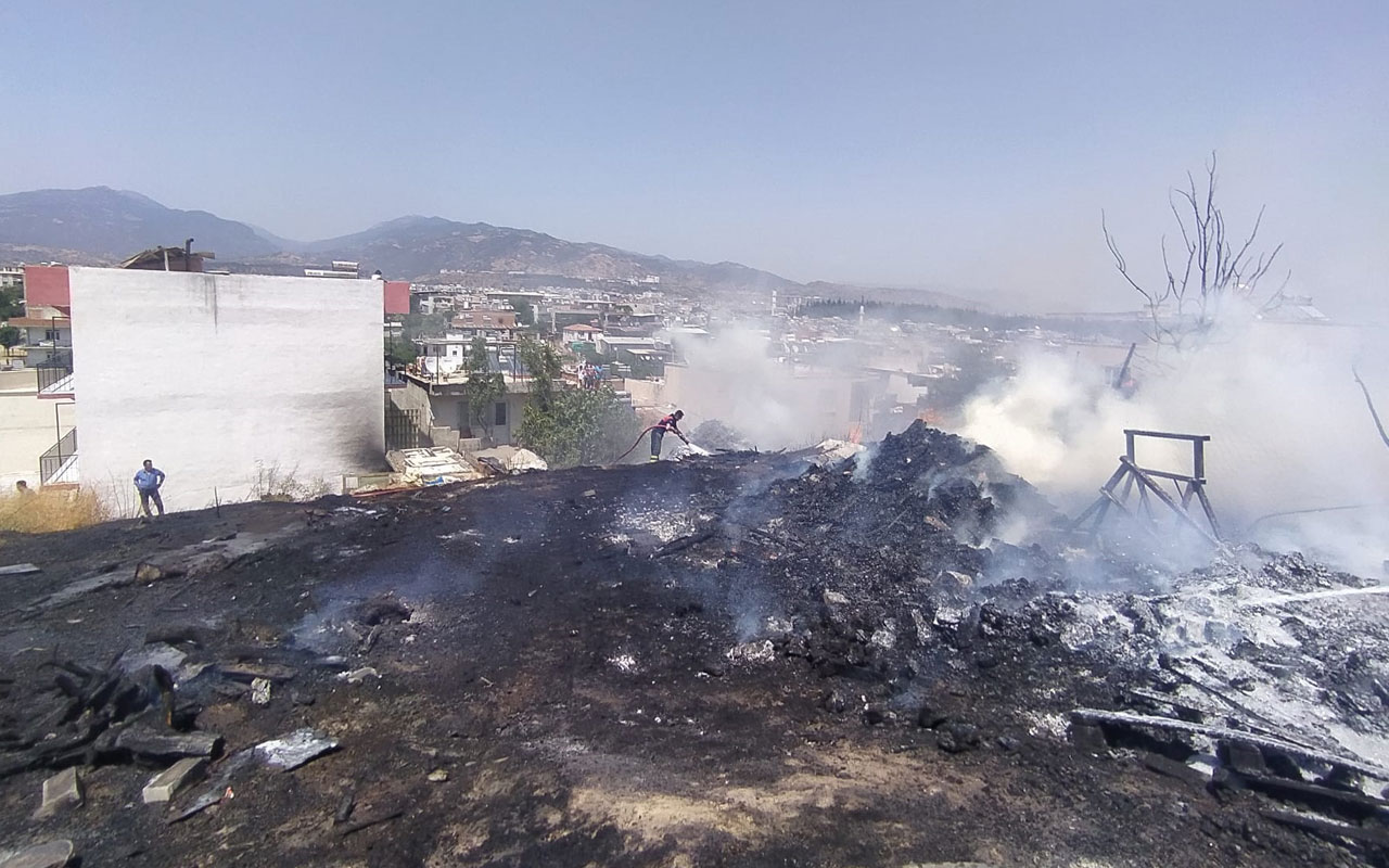 Boş arazide çıkan yangın kontrol altına alındı