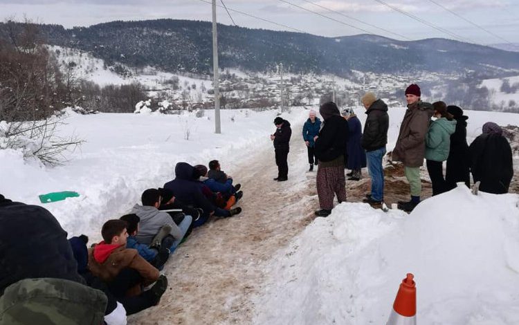 Bilecik Pazaryeri’nde kızak şenliği Bilecik Pazaryeri’nde kızak şenliği
