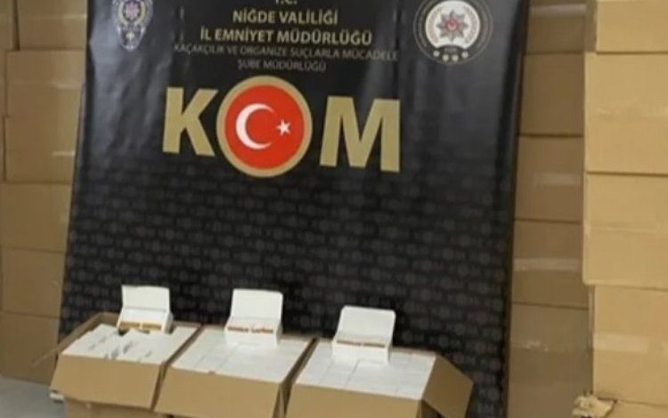 Milyonlarca makaron ele geçirildi Milyonlarca makaron ele geçirildi