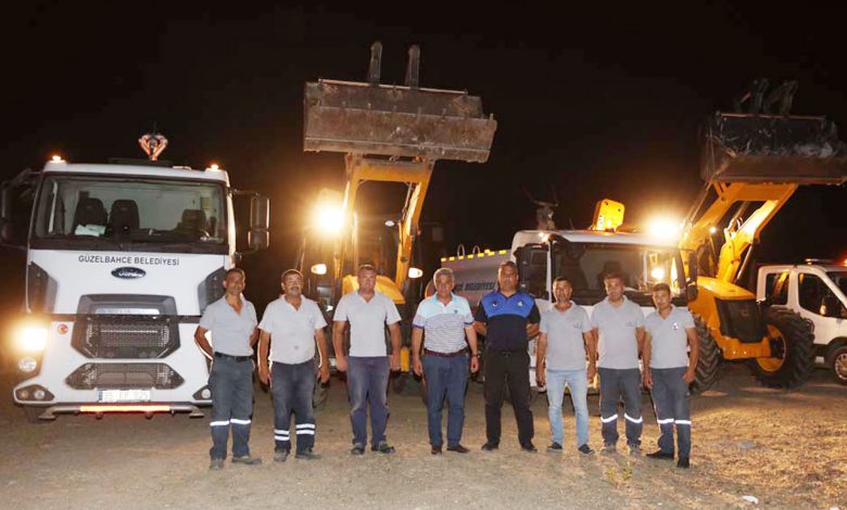 İzmir Güzelbahçe yangın teyakkuzunda