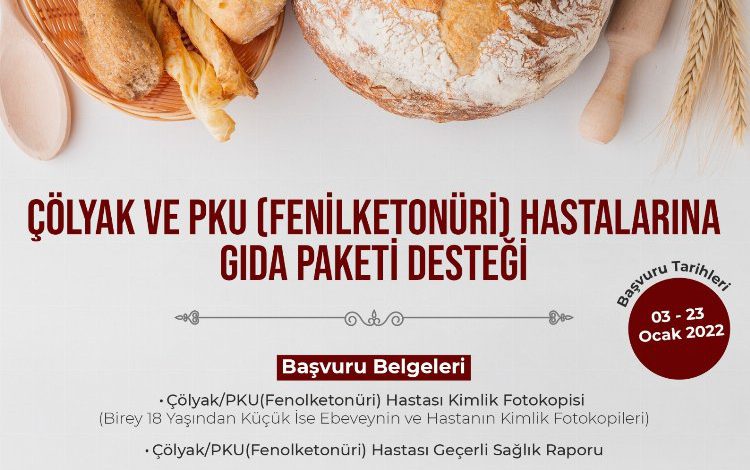 Kocaeli İzmit’te Çölyak ve PKU hastalarına gıda paketi