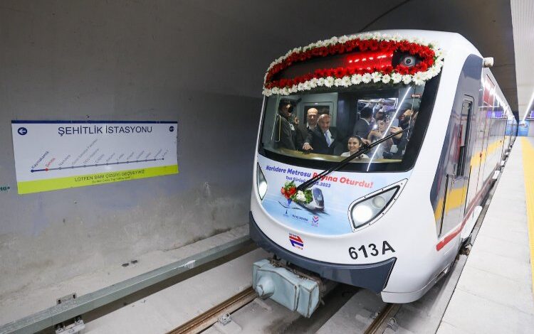 Narlıdere Metrosu’nda sona doğru Narlıdere Metrosu’nda sona doğru