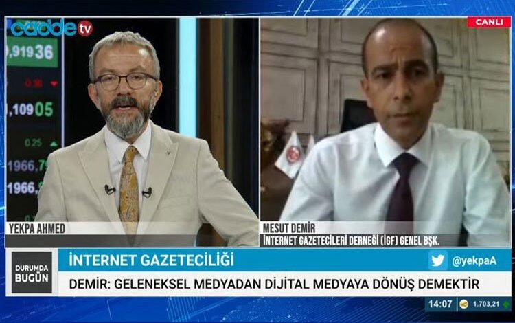 İGF Genel Başkanı Mesut Demir Cadde TV’nin konuğu oldu İGF Genel Başkanı Mesut Demir Cadde TV’nin konuğu oldu