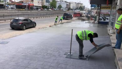 Körfez Caddeleri’nde hummalı çalışma