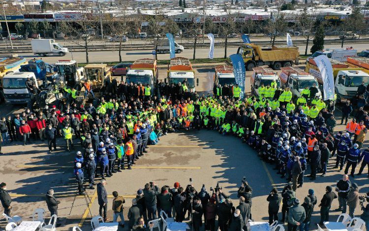 Kocaeli Büyükşehir karla mücadele ekipleri hazır Kocaeli Büyükşehir karla mücadele ekipleri hazır