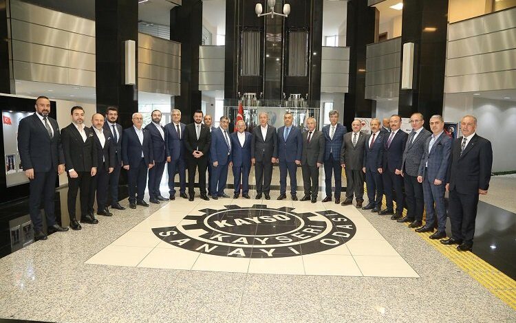 Kayseri protokolü iş dünyası ile buluştu