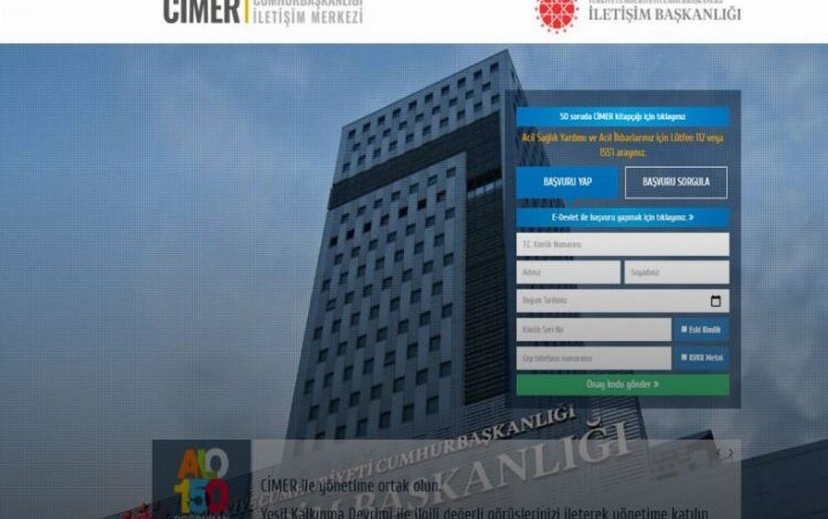 CİMER’i 2022’de 6 milyon kişi kullandı CİMER’i 2022’de 6 milyon kişi kullandı