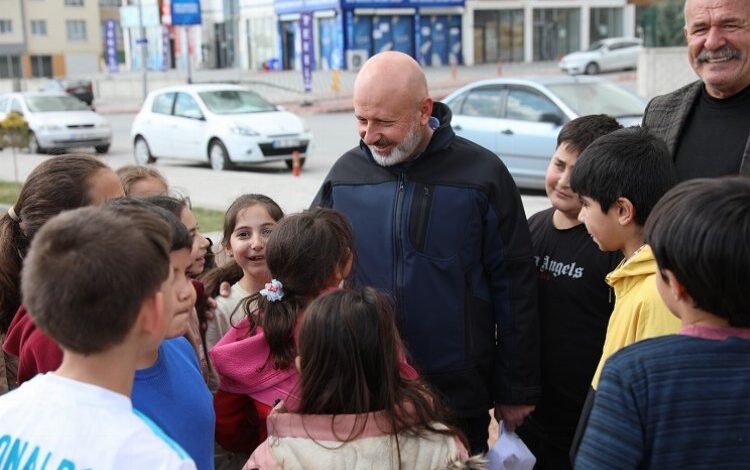 Kayseri Kocasinan’a çocuklardan sevgi gösterisi