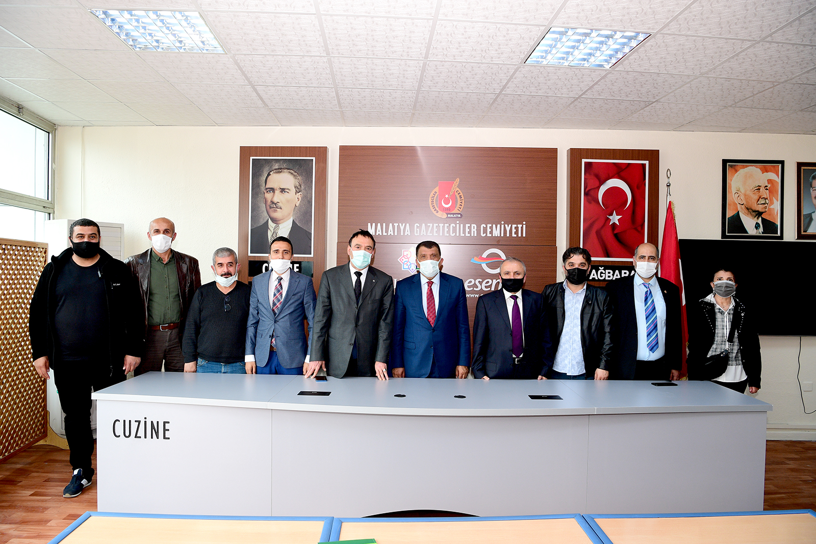 Malatya’da Başkan Gürkan’dan gazetecilere ziyaret
